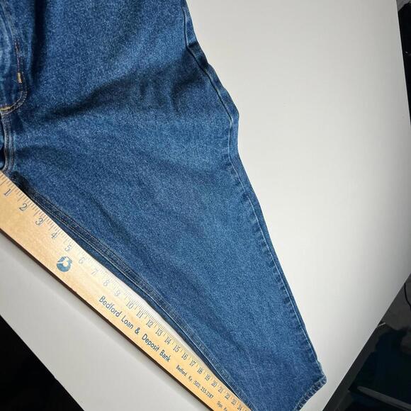 Carhartt Men’s Blue Denim Jeans 40x32 Relaxed Fit USA Logo Patch Made in Mexico - Picture 3 of 13